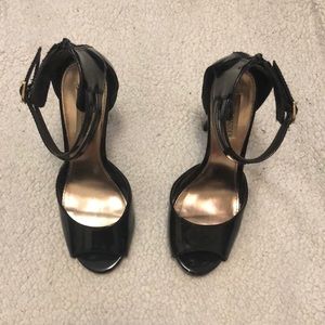 Steve Madden Black Heeled Sandals